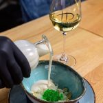 Kókuszos Körtekrémleves – Mandula, menta kaviár (8) 
